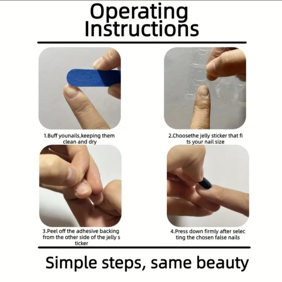 Valentine's Day Press-On Fake Nails 💅 Medium with Free Super-Strong Glue - Picture 6 of 10